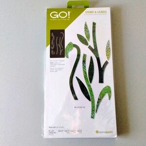 Accuquilt fabric cutting die # 55331 Stems & Leaves